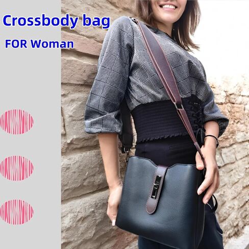 Leather crossbody bags for women: small purses with multi large pocket - shoulder bags for daily life travel shopping in Saudi Arabia