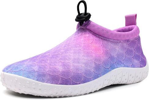 WateLves Toddler Water Shoes Kids Boys and Girls Quick Dry Lightweight Non-Slip Aqua Swim Socks with Flexible Thick Sole for Beach, Pool, Surfing in Saudi Arabia