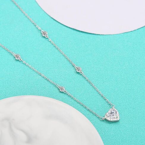 14K Gold Heart-shaped Necklace, 0.8ct VVS1 D-Color Heart Cut Diamond Pendant for Women, Ideal Gift for Girlfriend or Loved One, Timeless Elegance and Enduring Beauty in Saudi Arabia