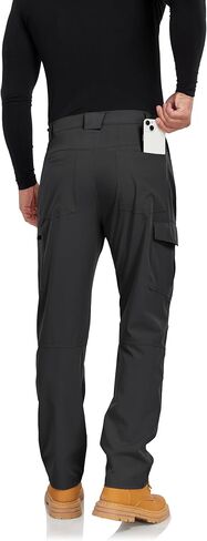 Men's Cargo Hiking Work Pants with 6 Pockets Lightweight Water Resistant Quick Dry Tactical Pants in Kuwait