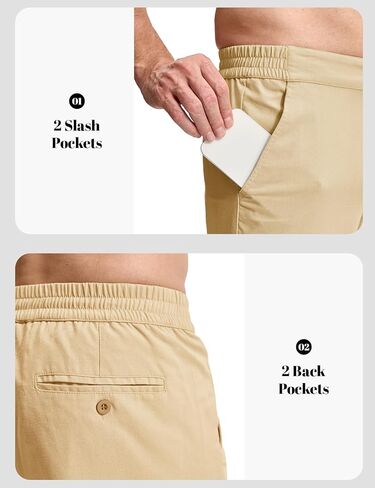 Rdruko Men's Linen Pants Lightweight Casual Cotton Pants Elastic Waist Beach Summer Pants with Pockets in Saudi Arabia