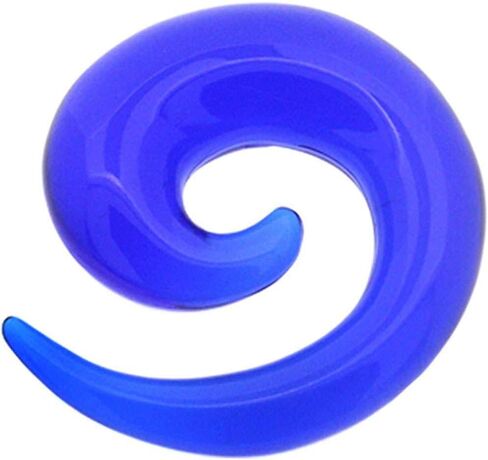 Acrylic Spiral Gauge Earring Ear Piercing available size 8g (3mm) to 3/4" (20mm) Please Choose Color & Size in Saudi Arabia