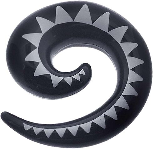 Acrylic Spiral Gauge Earring Ear Piercing available size 8g (3mm) to 3/4" (20mm) Please Choose Color & Size in Saudi Arabia