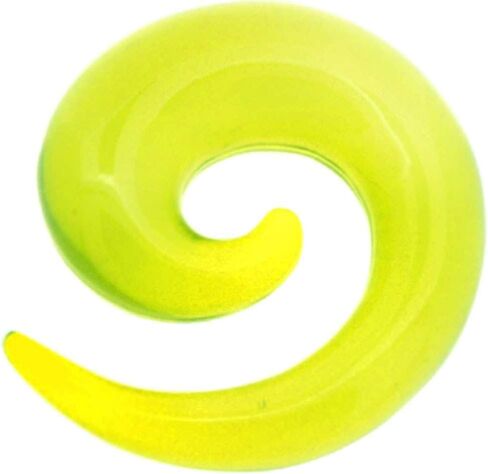 Acrylic Spiral Gauge Earring Ear Piercing available size 8g (3mm) to 3/4" (20mm) Please Choose Color & Size in Saudi Arabia