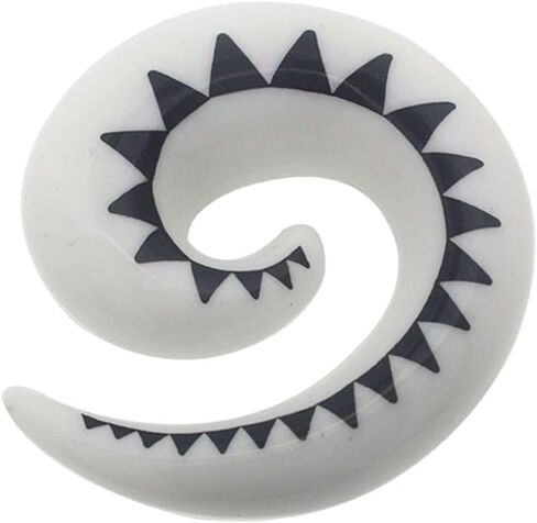 Acrylic Spiral Gauge Earring Ear Piercing available size 8g (3mm) to 3/4" (20mm) Please Choose Color & Size in Saudi Arabia