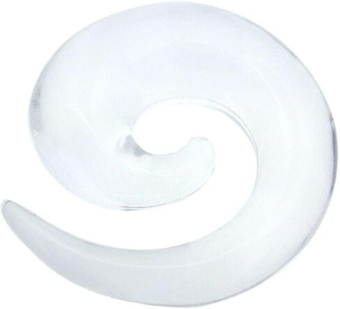 Acrylic Spiral Gauge Earring Ear Piercing available size 8g (3mm) to 3/4" (20mm) Please Choose Color & Size in Saudi Arabia