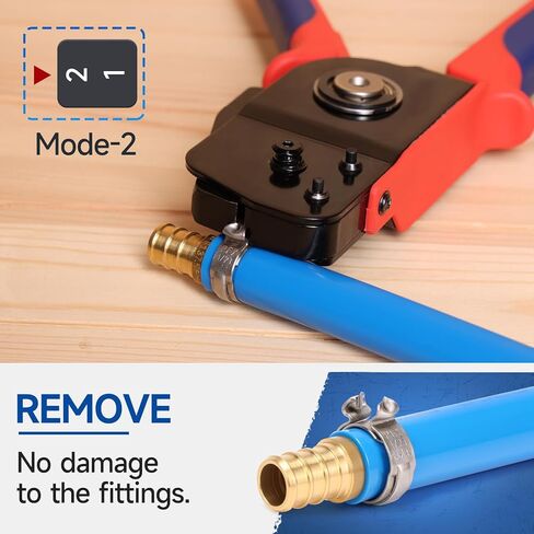 iCrimp Rachet PEX Pipe Cinch Tools for Stainless Steel Clamps meet ASTM 2098 clamping 3/8, 1/2, 3/4, 5/8,1-inch Pipe Tubing Blue in Kuwait