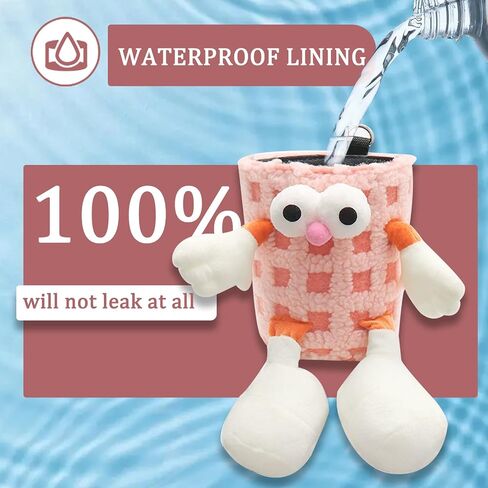 Car Trash Can: Cute Monster Shaped Grid Pattern Trash can, Leak Proof and Easy to Use, Installed car Trash can, Perfect for Cars, SUVs(Pink) in Saudi Arabia