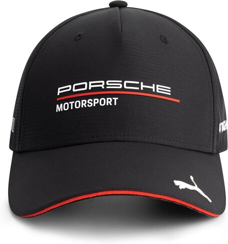 PUMA Porsche Motorsport Curved Brim Team Hat with Porsche Motorsport and Sponsor Logos Throughout in Kuwait