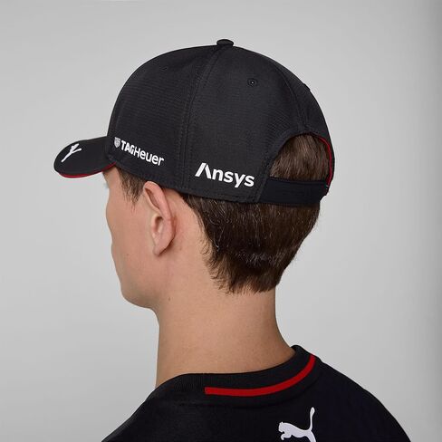 PUMA Porsche Motorsport Curved Brim Team Hat with Porsche Motorsport and Sponsor Logos Throughout in Kuwait
