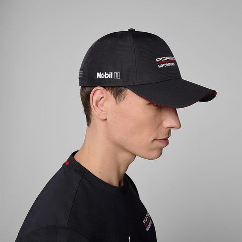 PUMA Porsche Motorsport Curved Brim Team Hat with Porsche Motorsport and Sponsor Logos Throughout in Kuwait