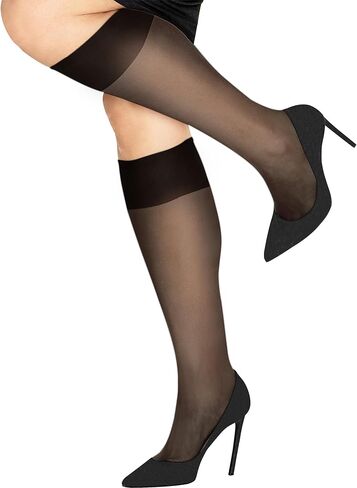 Hanes Hanes Women's Wilky Sheer Knee Highs محسّنة إصبع القدم in Saudi Arabia