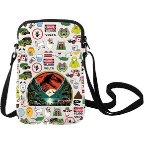 LEVLO Dinosaur Crossbody Bag Dinosaur Fans Gifts Dinosaurs World Shoulder Bag Dinosaurs T-Rex Merch