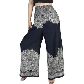 Boho Pants Palazzo Pants for Women with Pockets| Wide Leg high Waisted Flowy Pants for Women | Summer, Cruise, Vacation in Kuwait
