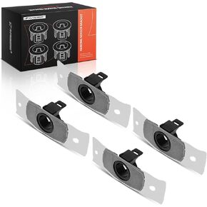 A-Premium 4-PC Parking Assist Sensor Retainer Bezels Compatible with Toyota Models - Prius 2018-2022, RAV4 2019-2022, Highlander 2020-2022