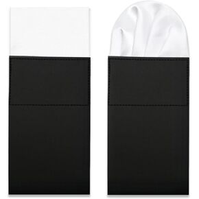 Prefolded Pocket Squares for Men, Suit Mens Handkerchiefs, Men Pocket Square Hankies for Wedding Party Banquet Prom