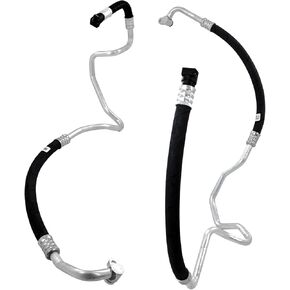 17227636879 & 17227636880 Engine Oil Cooler Hose Set Oil Inlet and Outlet Line Pipe Compatible with 2009-2018 BMW 535i, 640i, 740i, 740Li