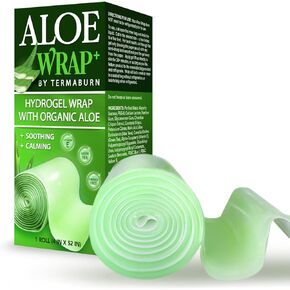 Hydrogel Aloe Wrap: Folliculitis Treatment with Aloe Vera Infused Wrap | Boil Treatment | Natural Alternative to Folliculitis Creams | Cooling for Irritated Skin, Boil & Cyst Treatment