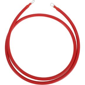 1 Pc Universal Battery Inverter Cable 3/8" Lug 2.5FT Battery Cable 3 AWG Gauge Red Tinned Copper