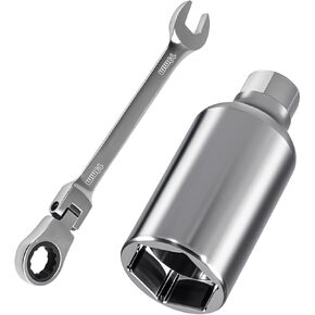 IPR Valve Injector Pressure Regulator Valve Install Removal Socket Tool (with Wrench) Compatible with Ford E350 F-250 F-350 7.3L Powerstroke Diesel 1 1/8’’(29MM) Deep Socket 3/8’’ Drive