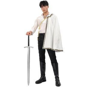 FURPHI Medieval Tudor Half Shoulder Cape Renaissance Shawl Cloak for Cavalier Ranger Halloween LARP Costume Accessories
