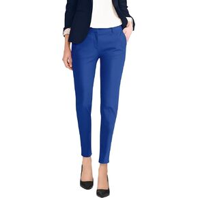 Hybrid & Company Womens Ultra Comfy Stretch Slim Fit Trousers Chino Pants with Pocket