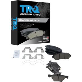 TRQ Brake Pads Ceramic Compatible with 2016-2019 Subaru Legacy
