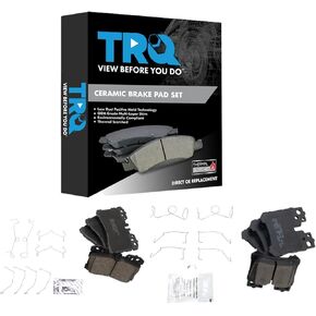 TRQ Brake Pads Ceramic Compatible with 2007-2017 Lexus LS460 2018-2019 LS500 LS500h 2008-2016 LS600h