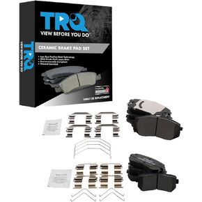 TRQ Brake Pads Ceramic Compatible with 2016-2019 Hyundai Sonata 2017-2018 Kia Optima