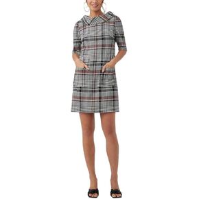 Trina Turk Women's Shift Dress with Foldover Neck