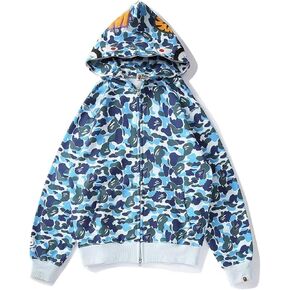 Youth Fashion Camo Hoodie Cotton Zipper Hooded for Men Women