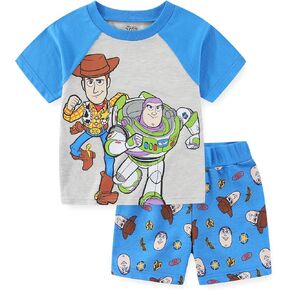 Disney Toy Story Boys Short Sleeve T-Shirt and Shorts Set for Toddler and Big Kids