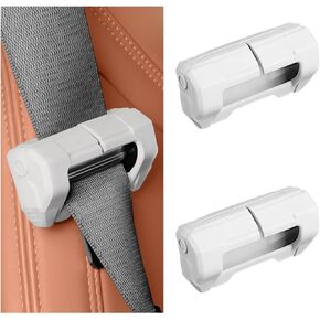 2 PCS Car Seat Belt Buckle Covers, Anti-Scratch Silicone Safety Belt Clip Buckle Protector, Vehicle Interior Seatbelt Buckle Guard Protective Sleeve for Cars Vans Trucks (Black)