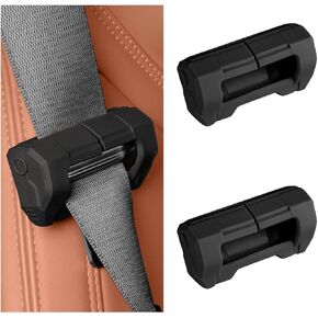 2 PCS CAR CAR CAR COVERS COVERS ، واقي حزام الأمان المضاد للسيليكون ، واقي مشبك حزام الأمان ، حزام حزام الأمان الداخلي ، حارس حماية للسيارات شاحنات شاحنات (أسود) in Kuwait