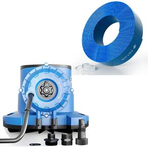FOTING 2025 Upgraded 1/3 HP Automatic Swimming Pool Cover Pump, 2250 GPH with 3/4"Check Valve Adapter with FOTING 10FT Pool Backwash Hose 1-1/2 IN