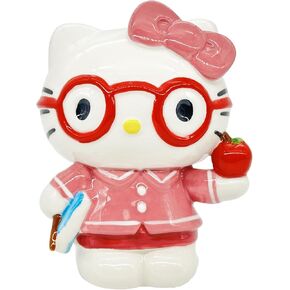 Blue Sky Clayworks Hello Kitty Smart Professional School Teacher ، ارتفاع 5.75 بوصة ، هدايا المعلم ، إكسسوارات المنزل والمكاتب ، السيراميك ، 23778