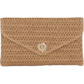 JNB Natural Straw Clutch