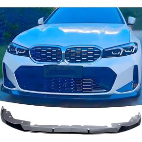 مفسد شفة الوفير الأمامي ملاءمة لـ BMW 3 Series M340i/ 330i/ 330e M Sport G20 LCI 2023 2024 2025 ، Gloss Black 2PCS Air Cin Body Kit Expressions