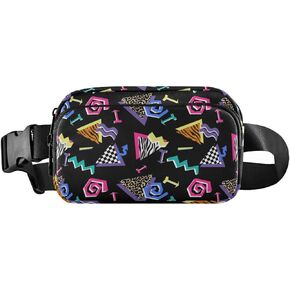 CBBYY Goth Skull Bat Moon Fanny Pack للنساء والرجال، حقيبة خصر كروسبودي قابلة للتعديل حقيبة حزام خصر كاجوال للسفر والجري والتمارين وركوب الدراجات