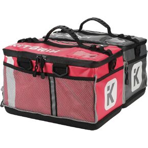 KitBrix 2x Sports Bags that Zip Together - Solid Waterproof Base - Triathlon Transition Bags - Multi-Use Duffle Bag for Wet & Muddy Gear - Pink & Gray