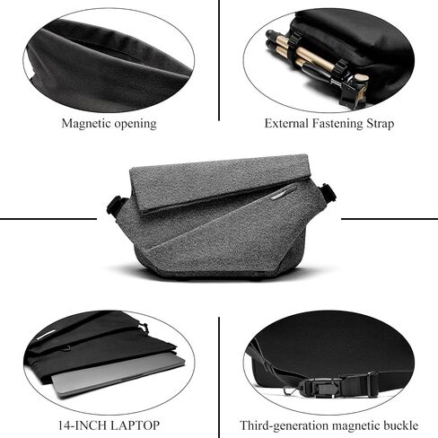 NIID Radiant Mega Sling Bag for Men - Crossbody Bag Chest Shoulder Backpack Messenger Perfect for Travel Work Urban Outdoor in Kuwait