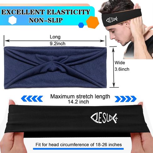 3pcs عصابات الرؤوس للرجال العصابات العرق الرياضية عرق العرق للرجال تجريب يدير عصابات الرؤوس للرجال in Saudi Arabia