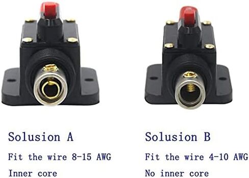 ZOOKOTO 12V-24V DC 15A Car Audio Inline Circuit Breaker Reset Fuse Holders Inverter for Stereo Switch System Protection 15 Amp in Saudi Arabia