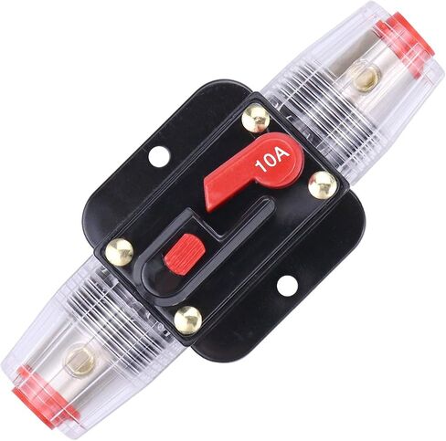 ZOOKOTO 12V-24V DC 15A Car Audio Inline Circuit Breaker Reset Fuse Holders Inverter for Stereo Switch System Protection 15 Amp in Saudi Arabia