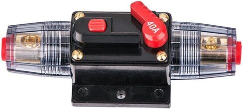 ZOOKOTO 12V-24V DC 15A Car Audio Inline Circuit Breaker Reset Fuse Holders Inverter for Stereo Switch System Protection 15 Amp in Kuwait