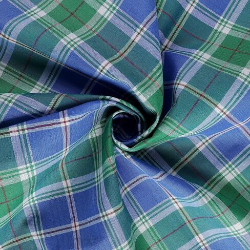 Women Handkerchiefs for Ladies Cotton Handkerchiefs for Women Colorful Plaid Hankies for Ladies Vintage Hankies 17"×17" in Kuwait