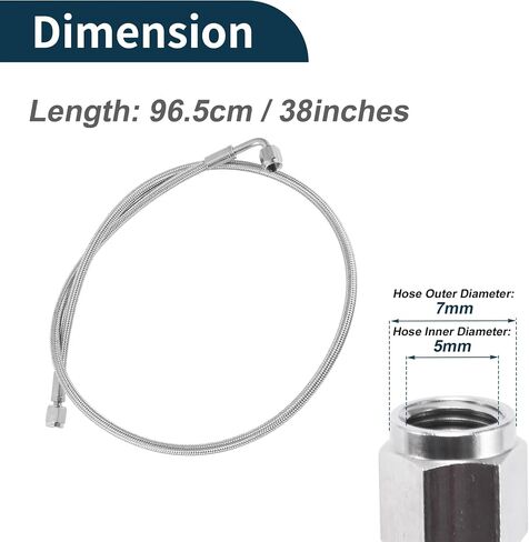 AN-4 Turbo Oil Feed Line Kit 3.16ft Pressure Remote Turbocharger Oil Drain Return Line with Adapter 1 Set in Saudi Arabia