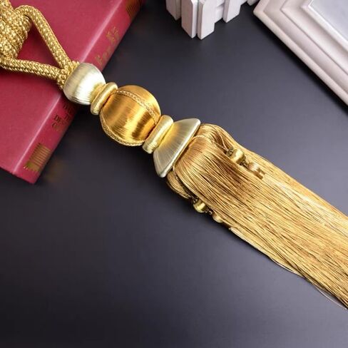 Paired Lantern Single Hanging Ball Tassels Curtains Buckle Sling Binding Lantern Tiebacks Handcrafted Braided Buckle Drapery Curtain Holdbacks Window Treatments for Home 2 Pack in Saudi Arabia