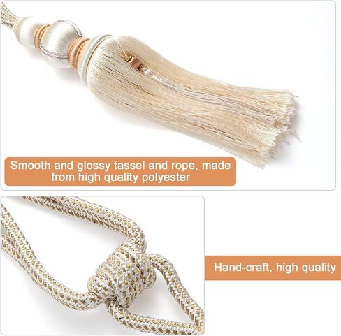 Paired Lantern Single Hanging Ball Tassels Curtains Buckle Sling Binding Lantern Tiebacks Handcrafted Braided Buckle Drapery Curtain Holdbacks Window Treatments for Home 2 Pack in Saudi Arabia