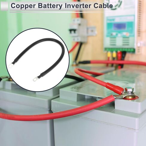 1 كمبيوتر كابل عالمي لعاكس البطارية 3/8 "LUG 2.5 قدم كابل البطارية 3 AWG GAUGE RED TINDENS in Kuwait